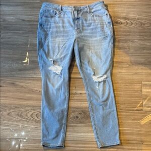 Old Navy Light Blue Distressed Rock Star Skinny Jeans 18